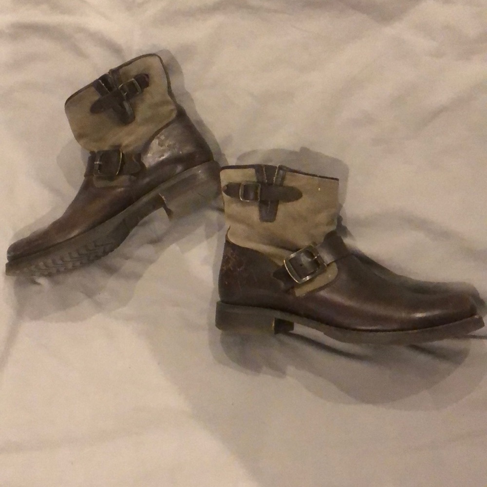 Frye boots Veronica Canvas Shortie sz 9.5